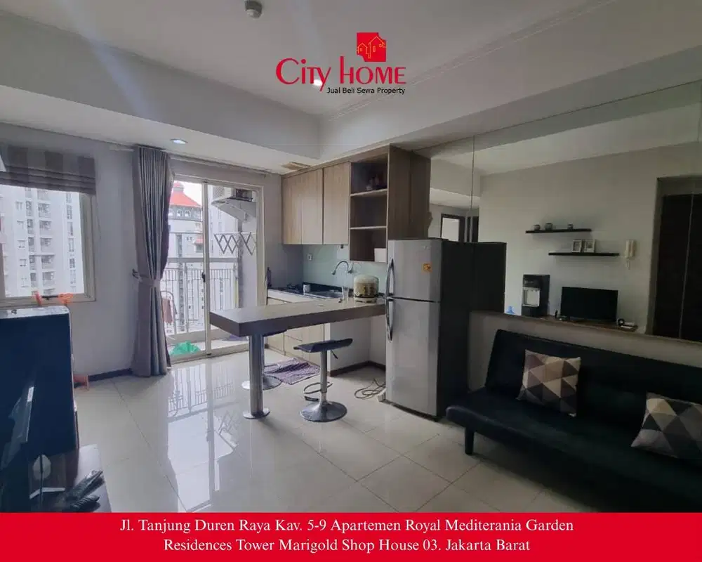 Sewa Apartemen Furnished di Royal Mediterania Garden Residences