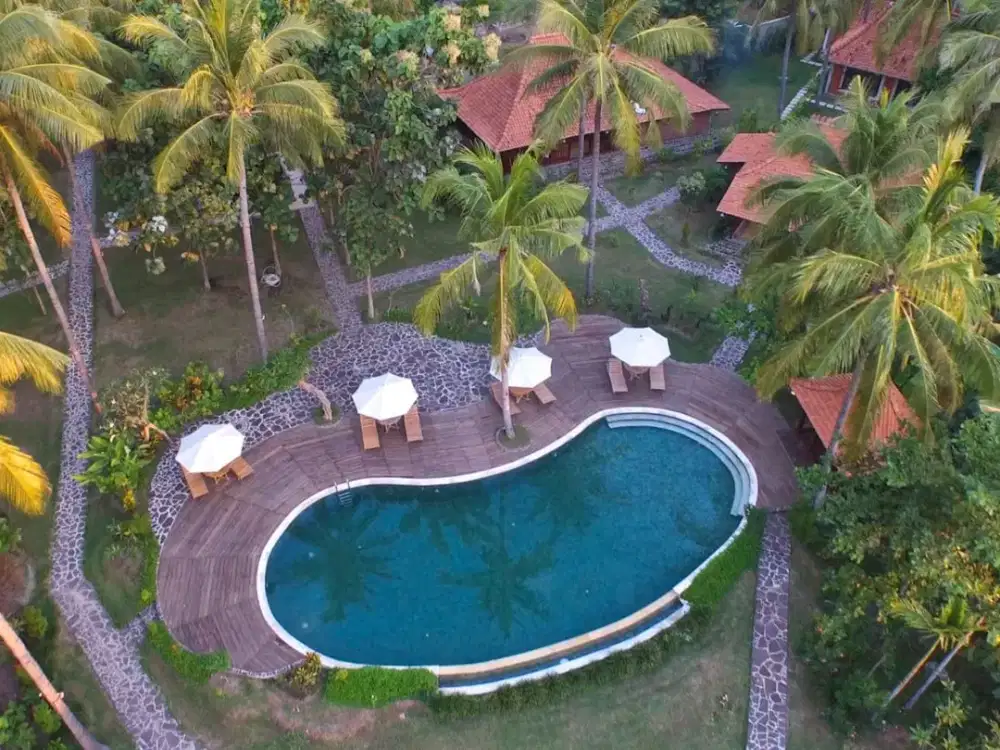 Diamond Beach Villa A Beachfront Resort Villa For Sale - 10,040 M² Freehold Land | North Lombok | Sunset View | Development Potential