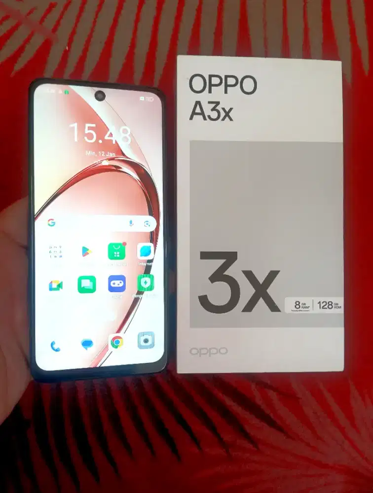 Oppo A3X  4 128  Mulus  Full Set  Resmi Oppo