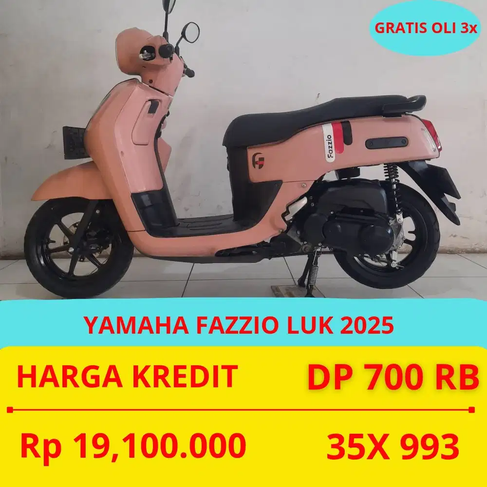 PROMO SUKSES MOTOR YAMAHA FAZZIO LUK 2025 DP MURAH 700 RIBU GUYS