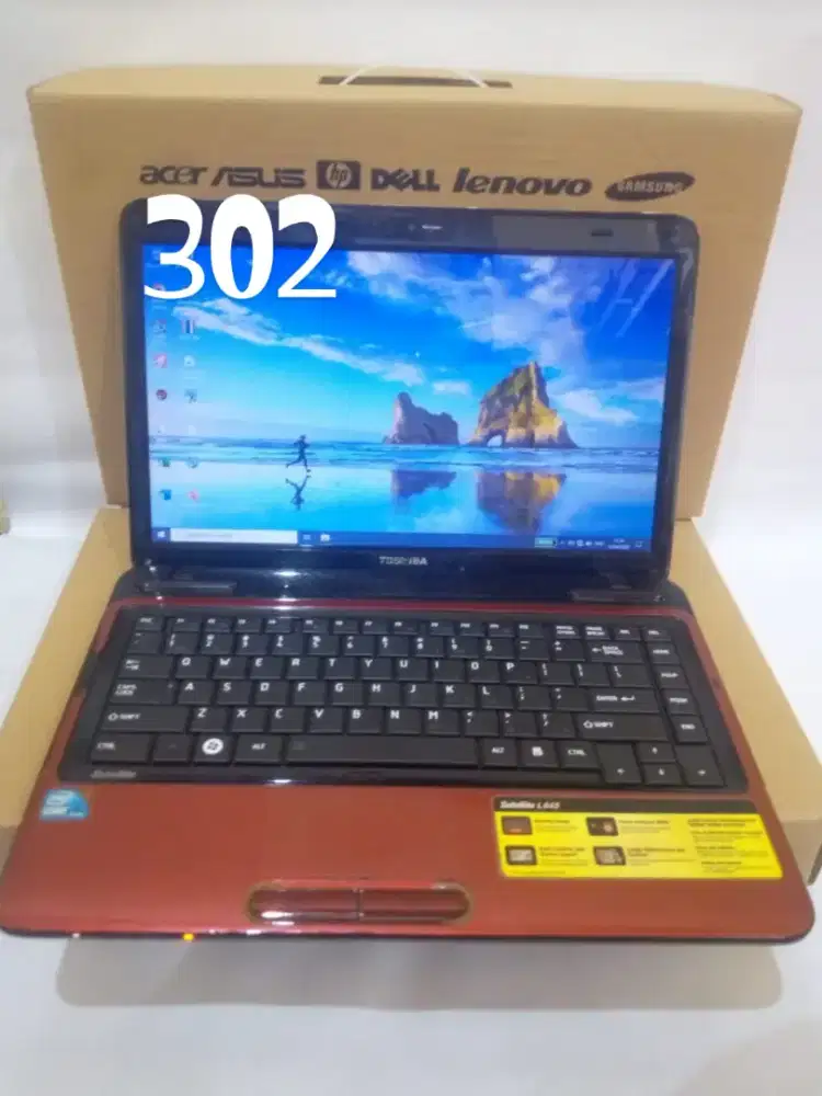 Toshiba L645 Core i5 - 2.27Ghz DDR 4GB Storage120GB Led 14 bat1.5 jam