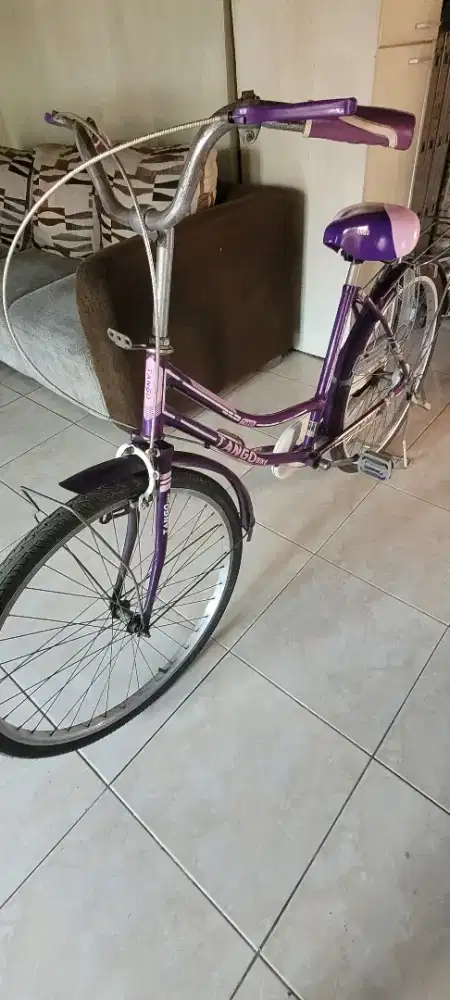 Sepeda City Bike TANGO Ungu – Bekas Terawat, Siap Pakai