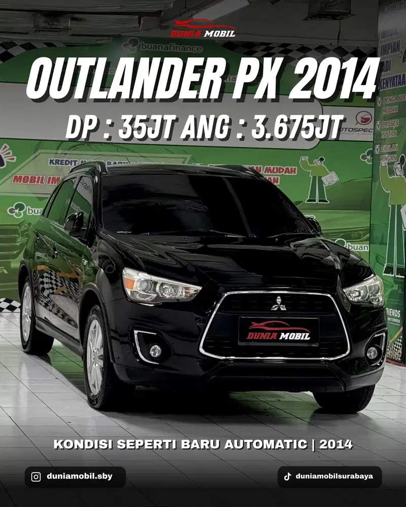 DP 35 JT - OUTLANDER PX 2014 MITSUBISHI Bisa Tukar Tambah 2015 / 2013