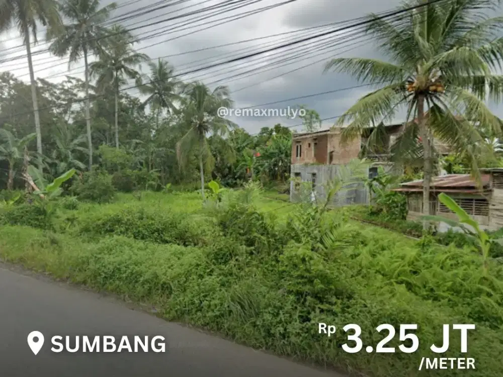 Dijual Tanah Tepi Jalan, Area Sumbang