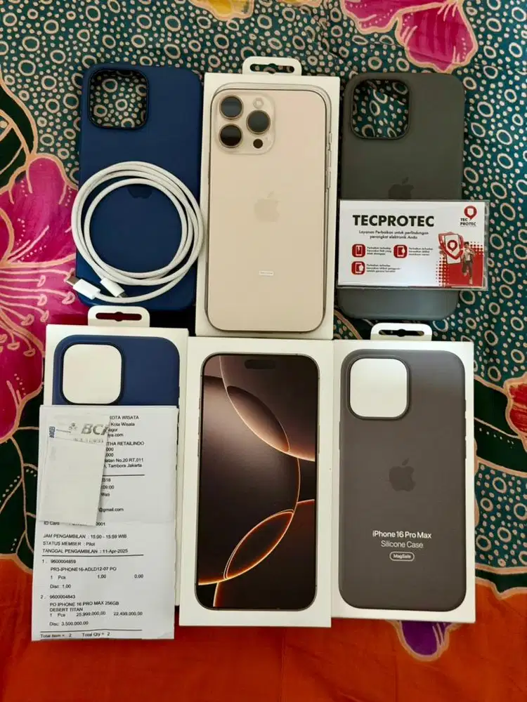 Apple Iphone 16 pro max 256Gb Dessert titanium Garansi Resmi