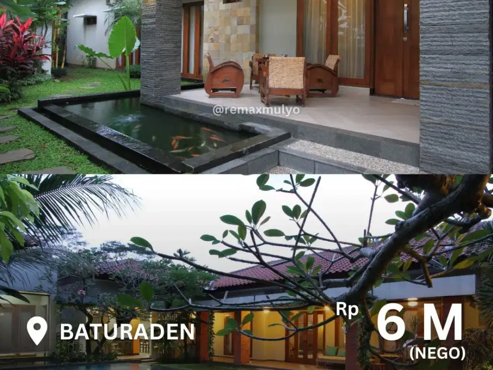 Dijual Rumah Mewah Rasa Villa Area Baturaden