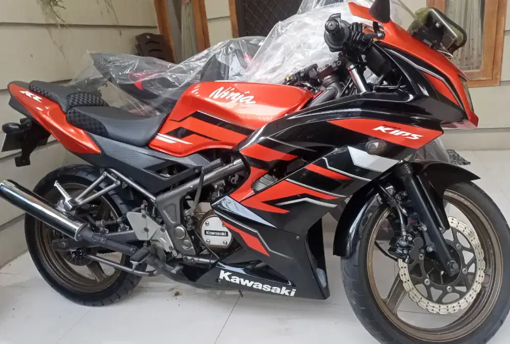 Ninja 2015 ban bawaan dealer. Kilometer 12rb full ori
