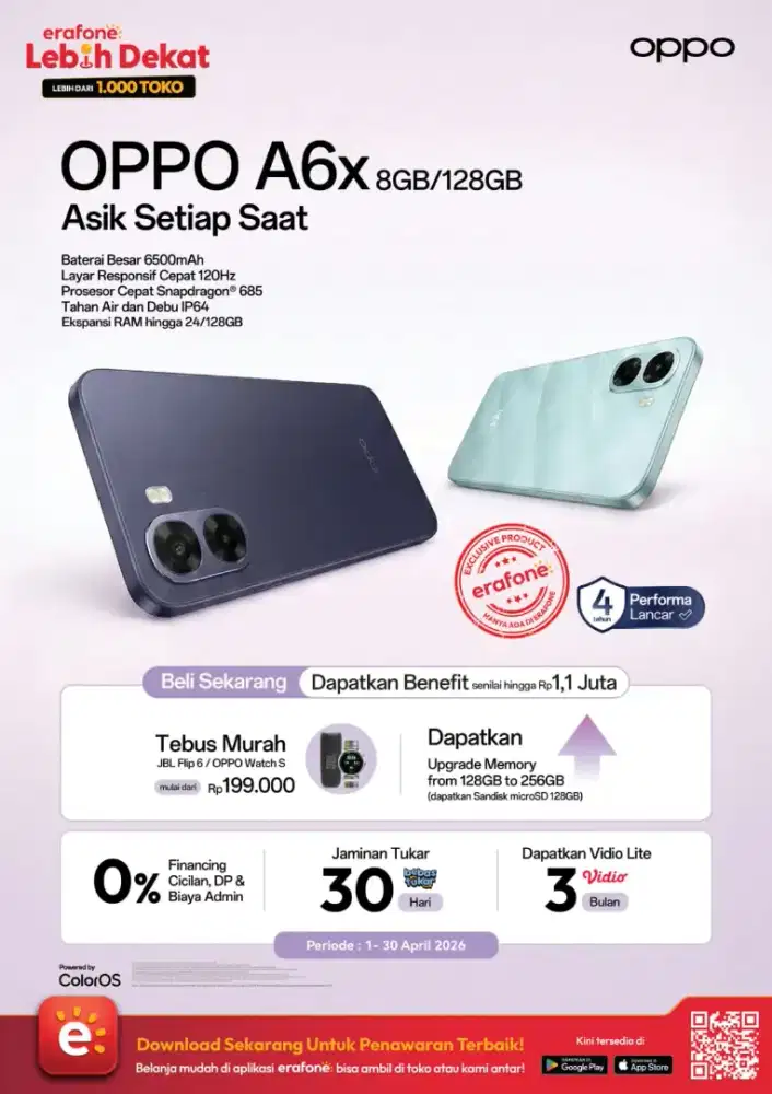 Oppo A6x 8/128gb