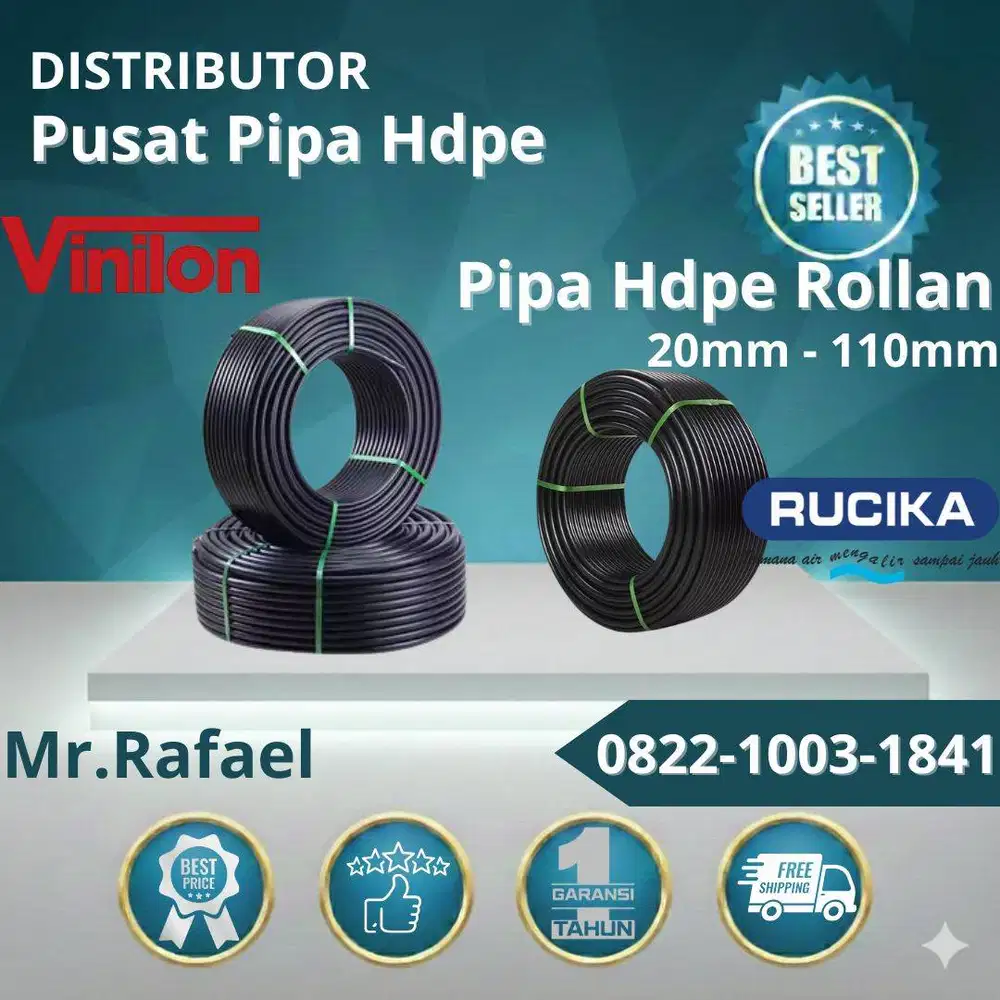 Pipa Rucika 1 Inch Atau 32mm Rollan 100m PN 16 | Pipa Gulungan