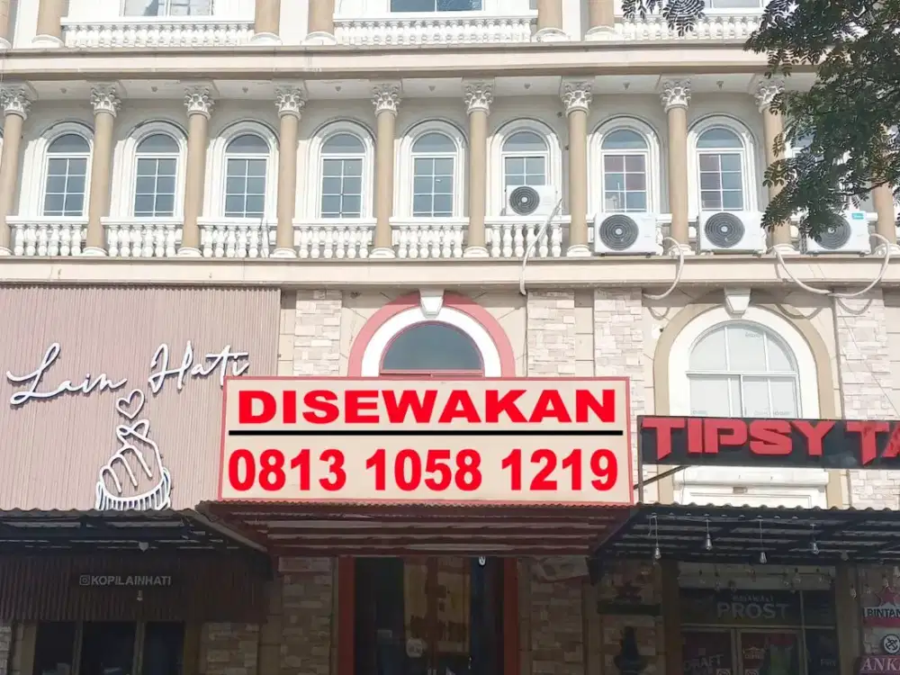 Disewakan Ruko Sentra Niaga Green Lake City Hadap Depan Lokasi Strategis Domisili Jakarta Barat