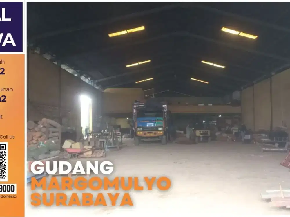 Gudang Dijual Margomulyo Surabaya – Ada Kantor & Mess Karyawan