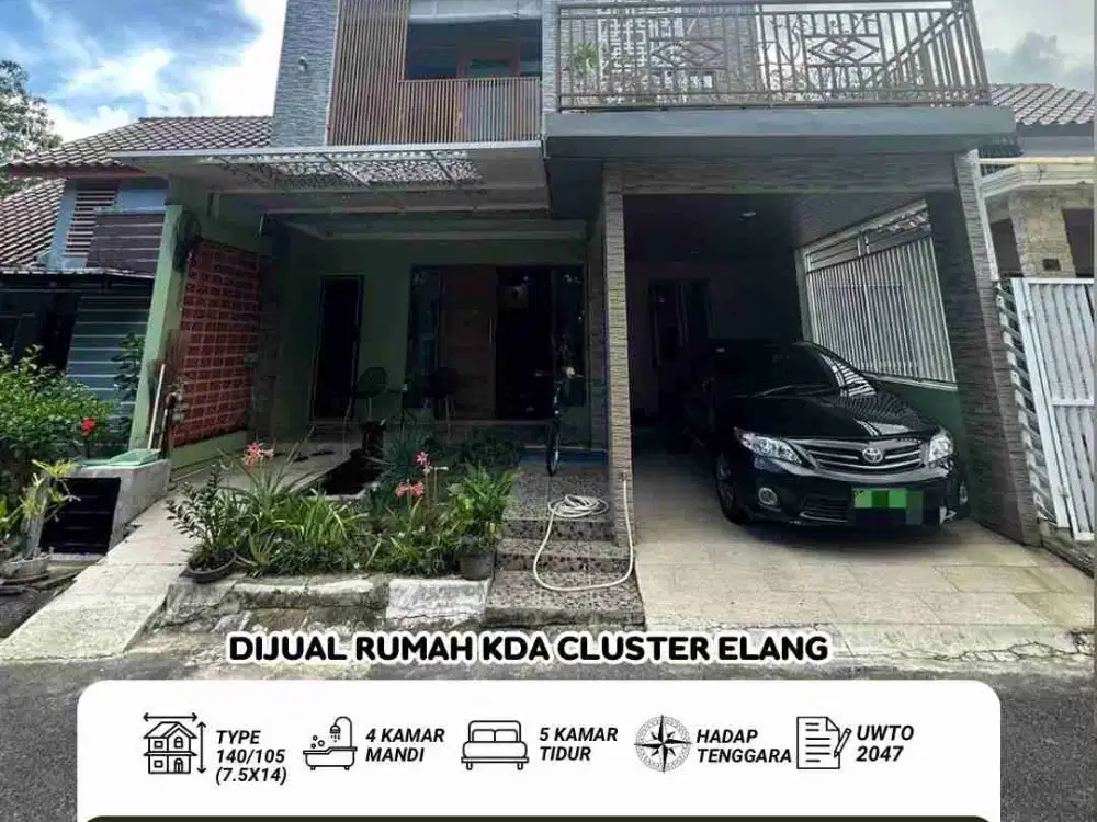 Dijual rumah KDA cluster elang batam center