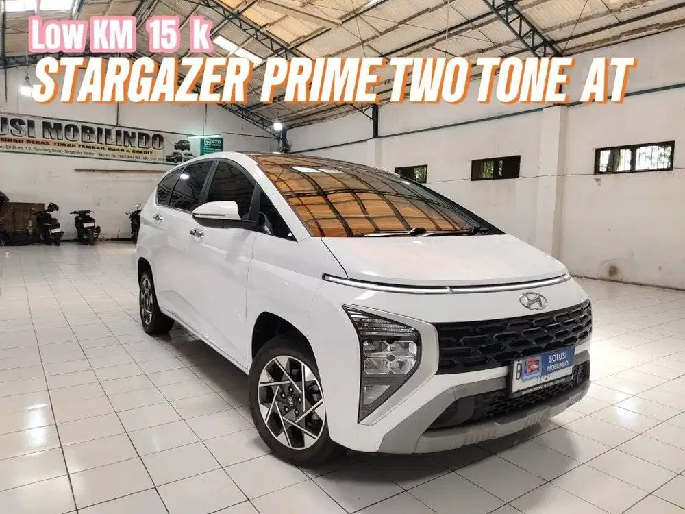 (LOW KM) Hyundai STARGAZER PRIME Two tone 1.5 AT 2022  Putih