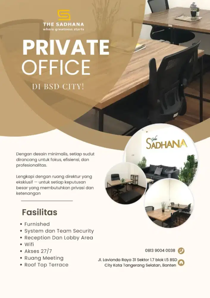 Disewakan Ruang Kantor (Best price Mei)