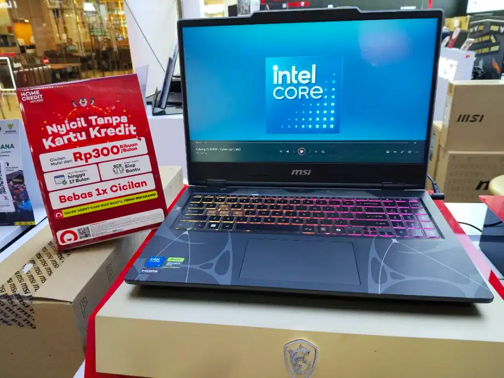 Laptop msi Intel core 5 promo cicilan 15 perhari
