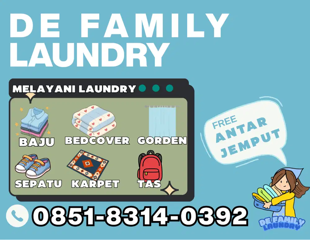 LOWONGAN KERJA LAUNDRY COWOK PUNYA KENDARAAN SIM C BISA TIDUR DILOKASI