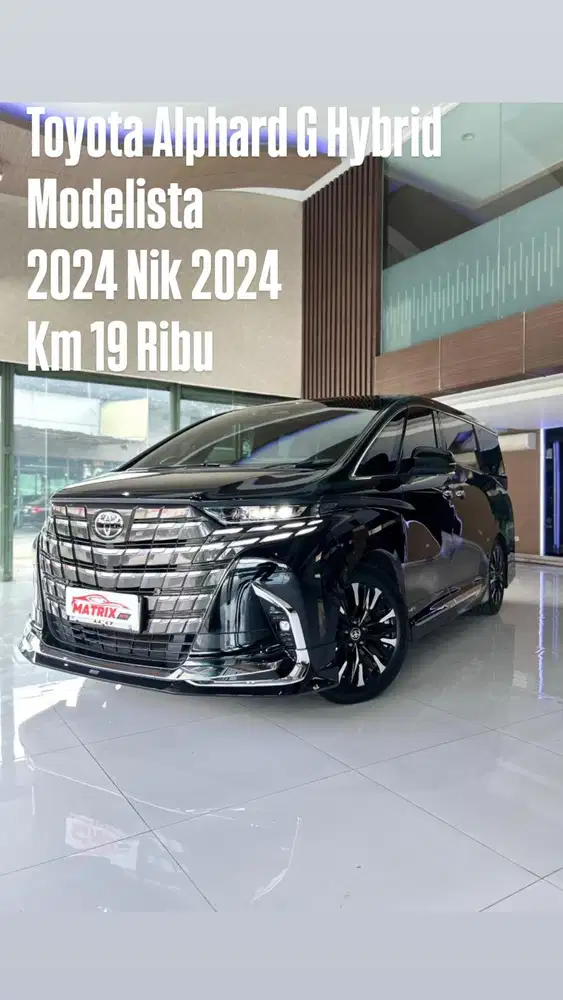 Toyota Alphard G Hybrid modelista Nik2024 Black on black Siap pakai
