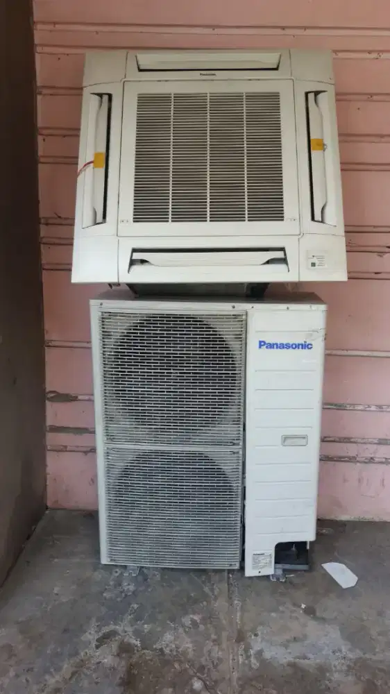 AC Cassette 5 PK Panasonik R410 (Unit indoor dan outdoor)