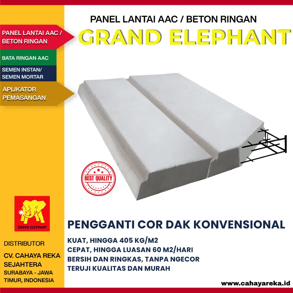 Panel Lantai AAC (Hebel) CIticon |Ngedak tanpa Ngecor| Surabaya Jatim