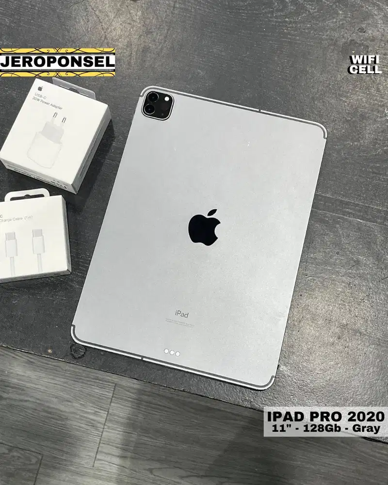 IPAD PRO 2020 128GB WIFI CELL BH 90% GARANSI ORIGINAL