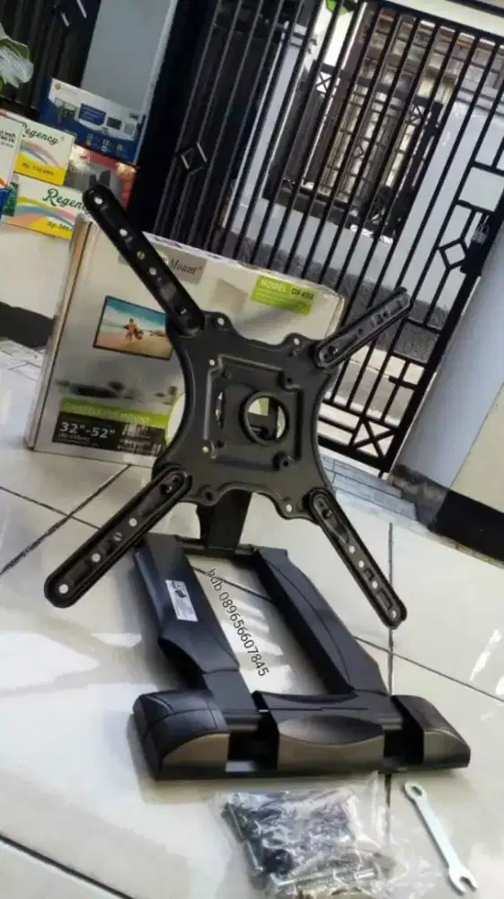 jual & bantu pasang bracket swivel kualitas bagus buat tv led lcd