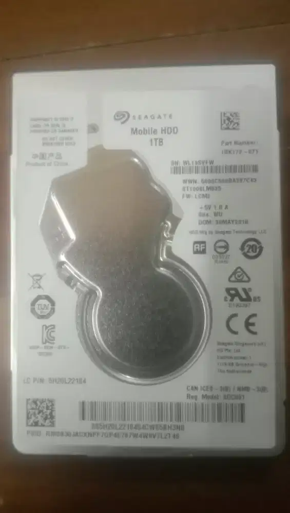 HDD Laptop 1Tb Seagate slim