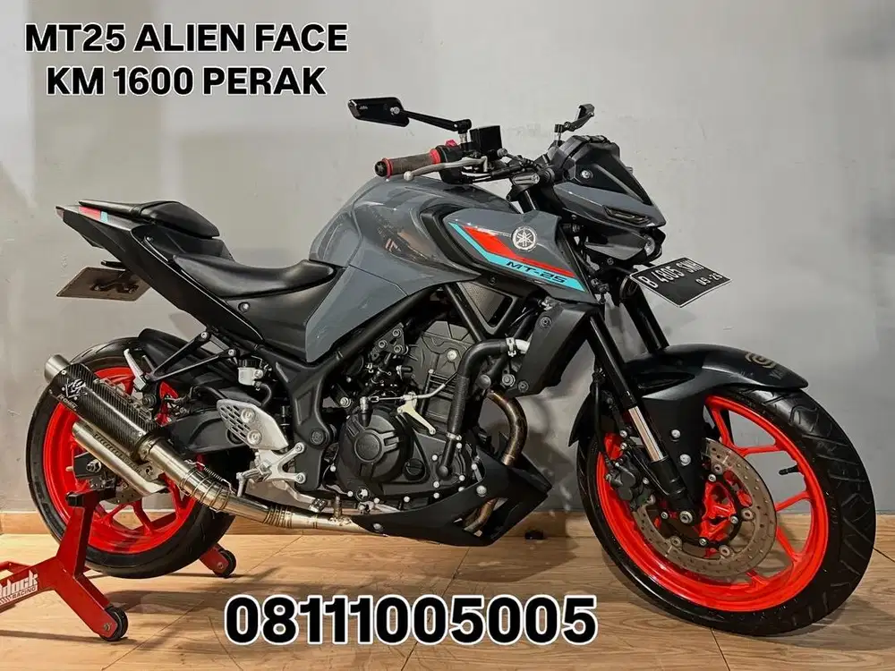 KM 1000 PERAK ASLI YAMAHA MT25 MT 25 TH 2021 LIKE NEW SUPER MEWAH