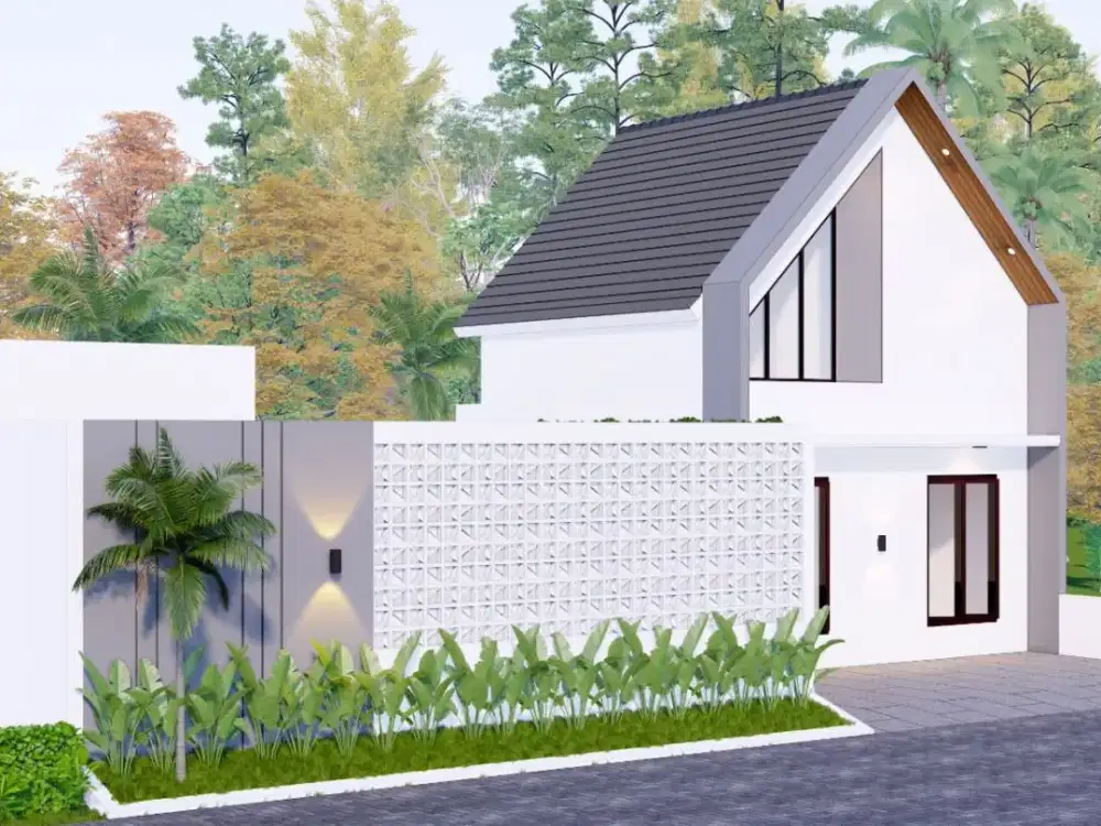 VILLA MODERN SLEMAN DALAM PERUMAHAN DI GAMPING INCLUDE POOL