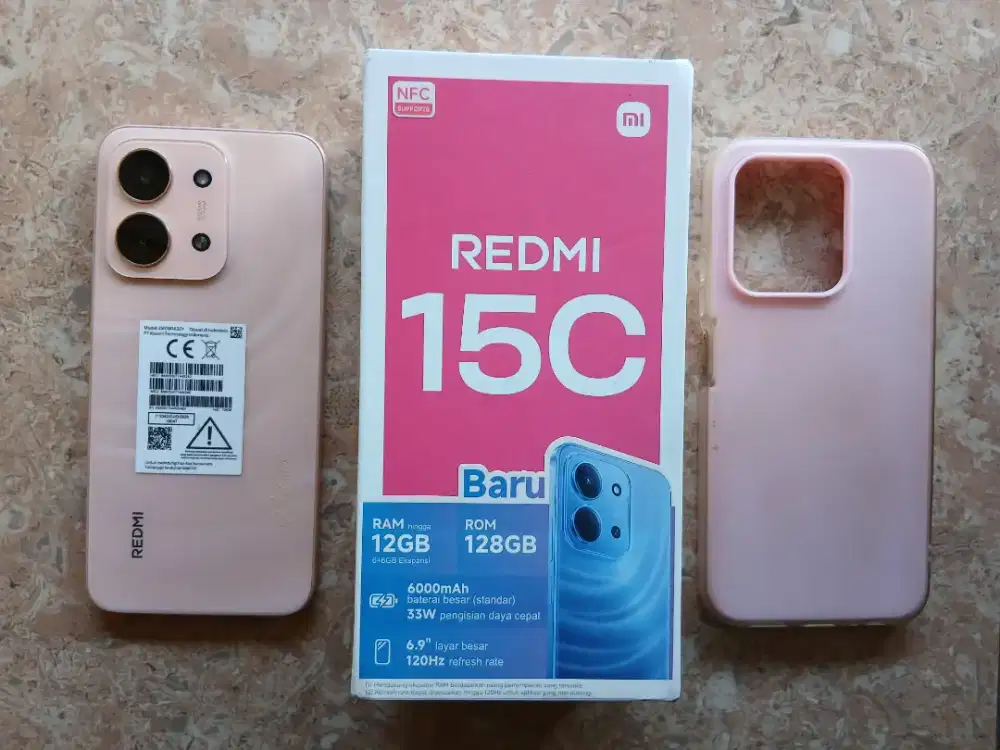 Redmi 15c 6/128 fullset ori mulus