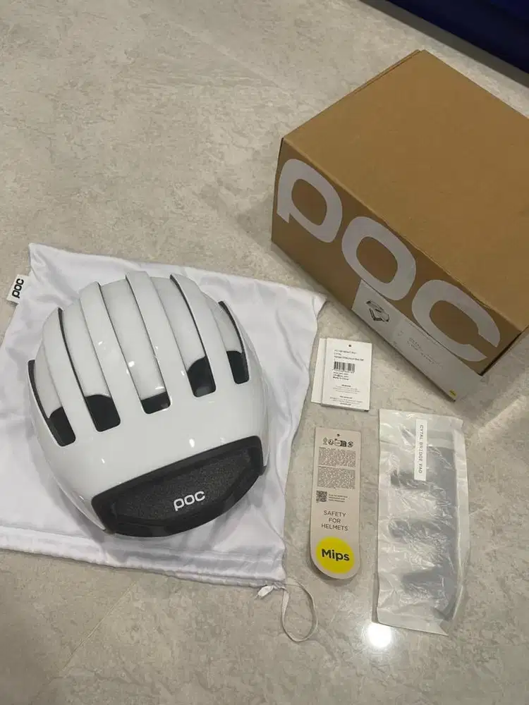 Helm Sepeda Roadbike POC Cytal White Size L 2025 Second