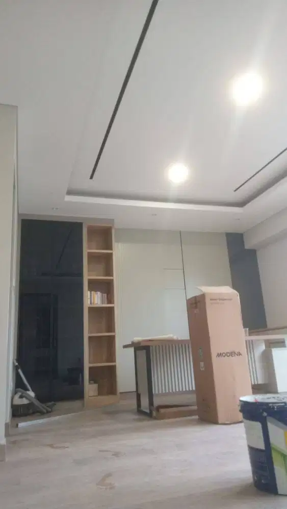 Plafon - Partisi Gypsum + Alumunium + Kaca  + PVC Murah  ACP WPC PVC