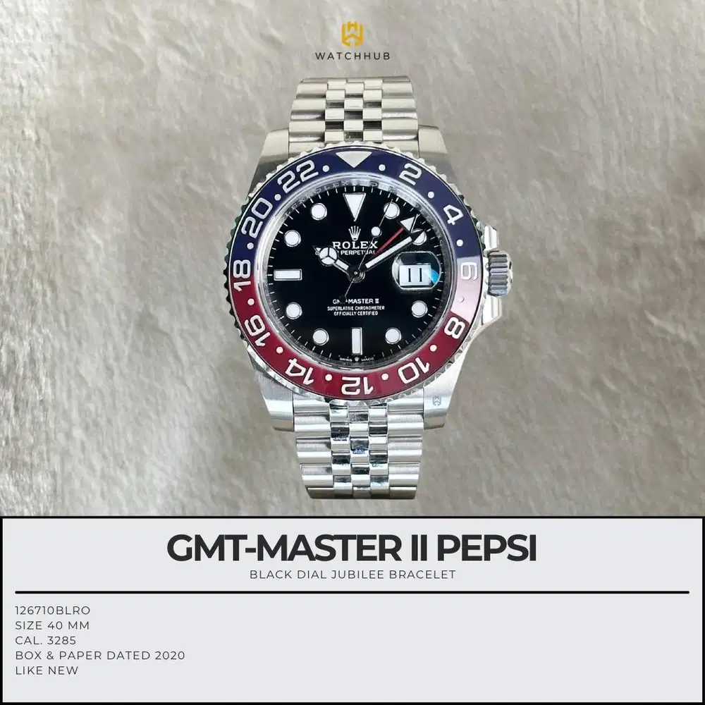 Rolex GMT-MASTER II PEPSI 126710BLRO