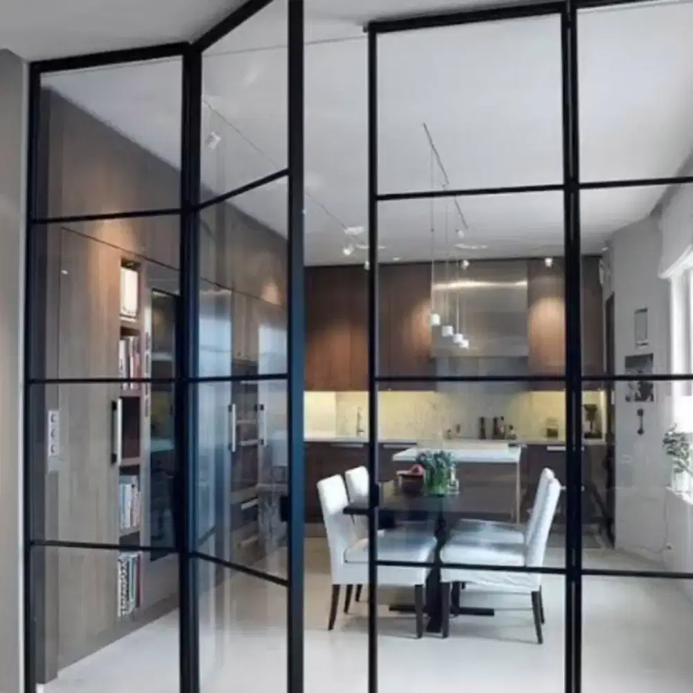 Kusen aluminium kaca polos