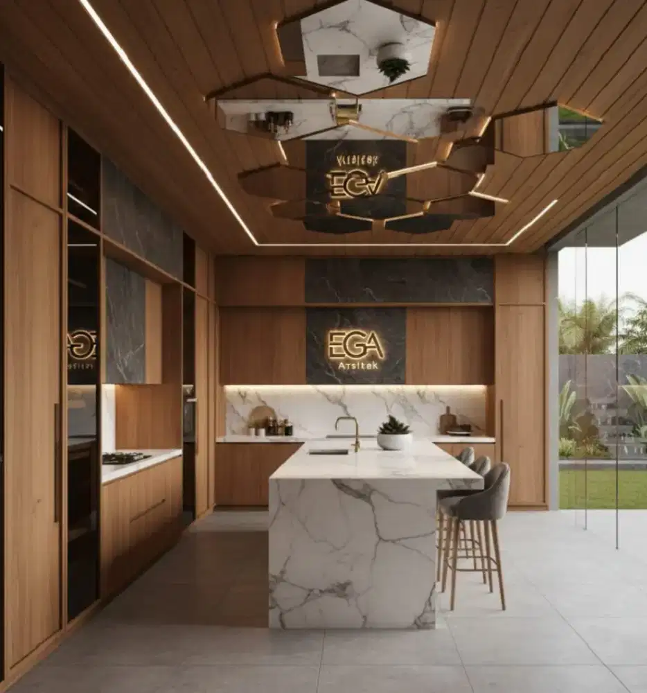 Interior kitchen jasa arsitek rumah Pluit