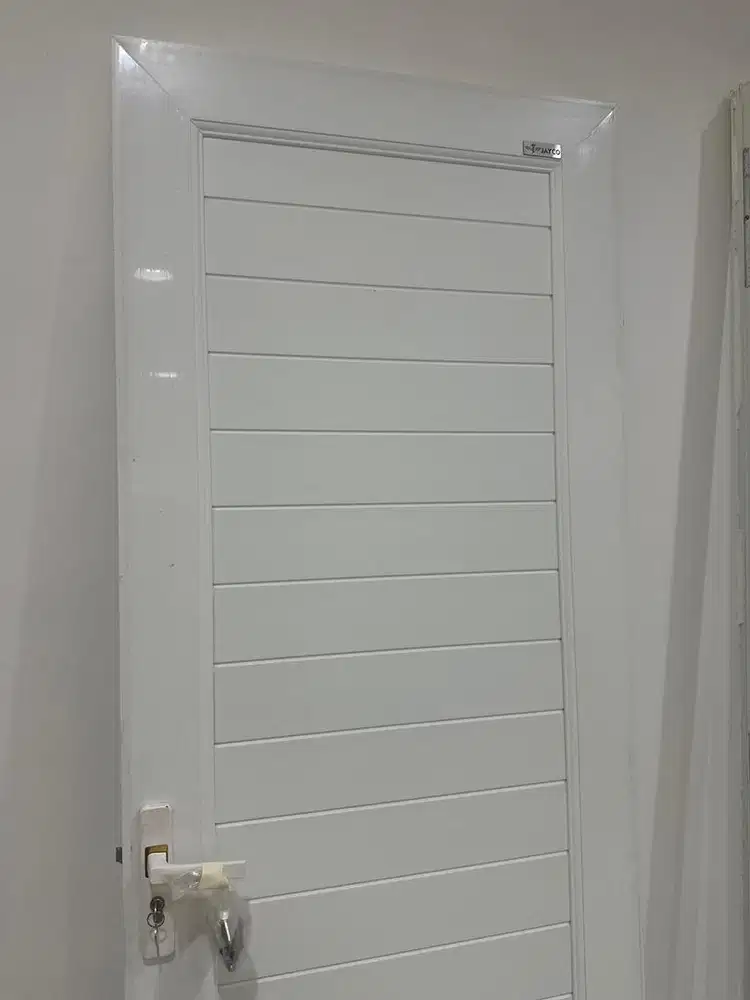 Pintu Jayco 80cm x 210cm UPVC Full Panel Putih (Bukaan Kanan)