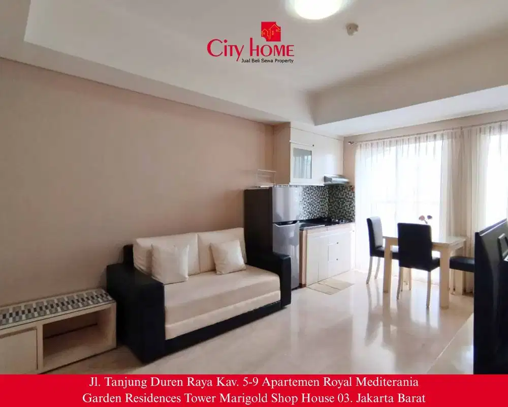 Dijual Apartemen Royal Mediterania Garden – 2BR + 1 Storage Room