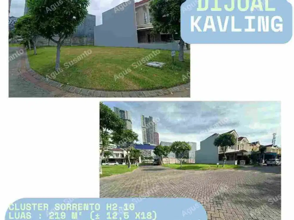 TANAH Wisma Mukti + Pakuwon City dkt Mulyosari Manyar