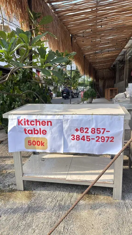 Kitchen Table / Meja Dapur Restoran