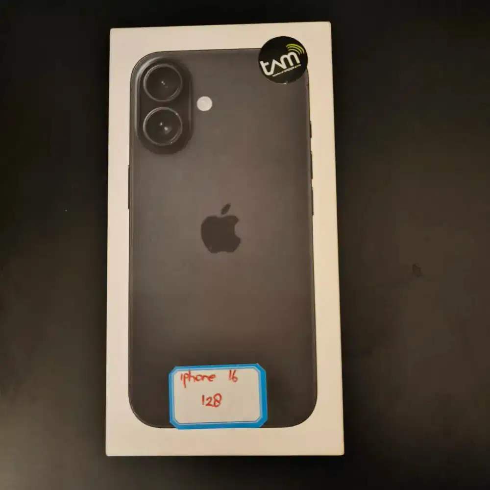 Iphone 16 hitam 128gb ibox bnib