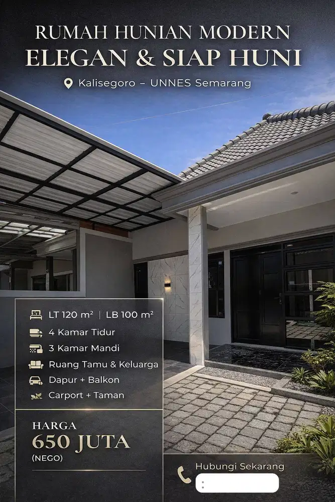 Rumah dekat kampus unnes gunung pati