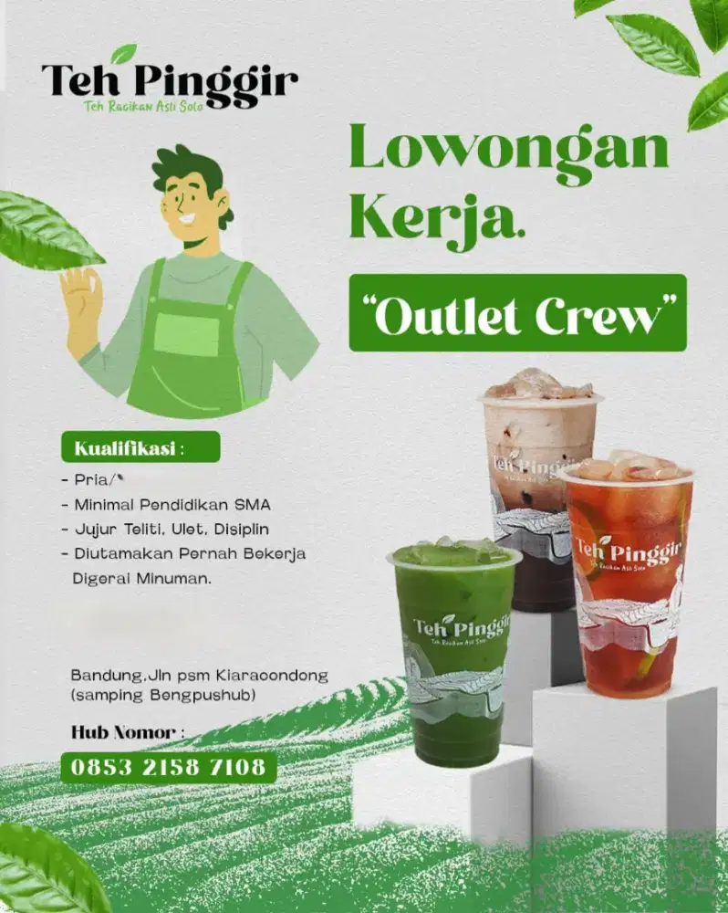 Di cari pegawai penjaga booth container es teh