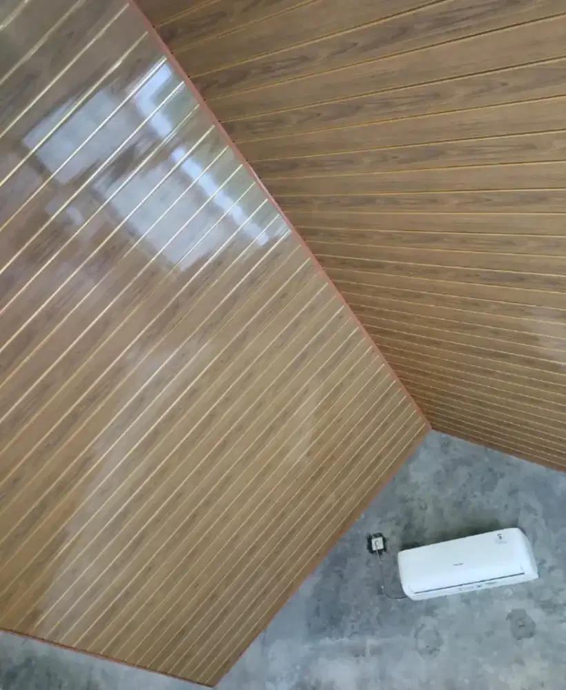 Plafon pvc terpasang bahan + tukang trimaberes dan bergaransi