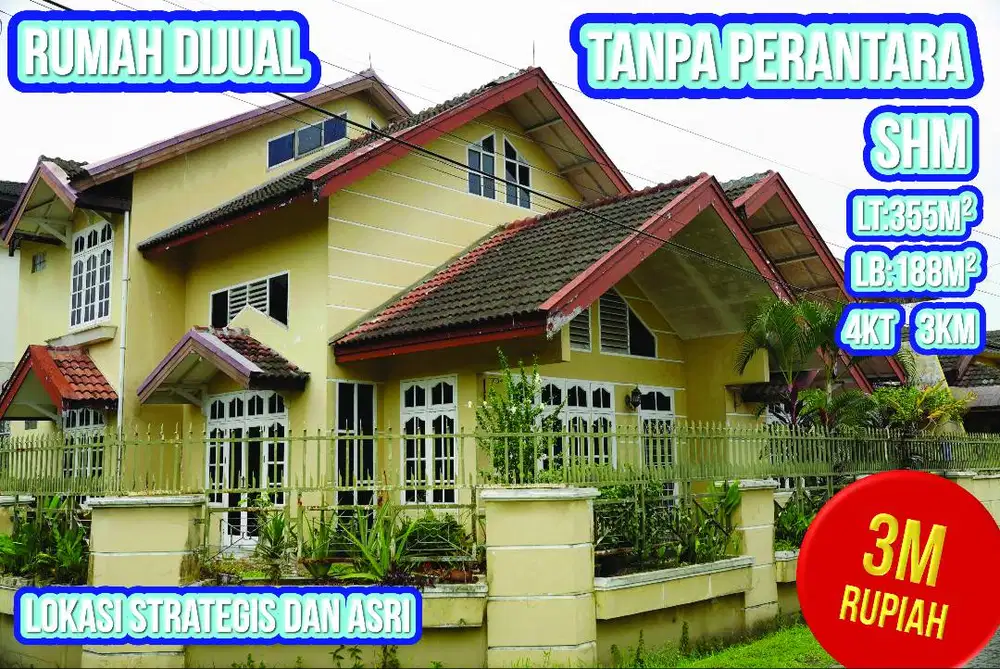 Dijual Rumah 2 Lantai Komplek Tasbi 1 Medan Blok YY