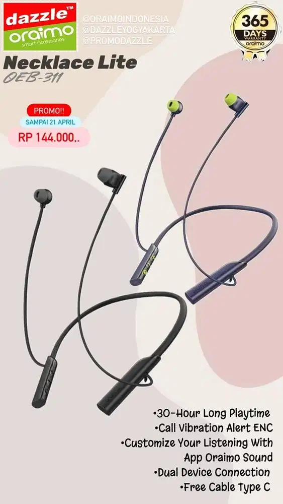 Oraimo NeckLace Lite ORB-311