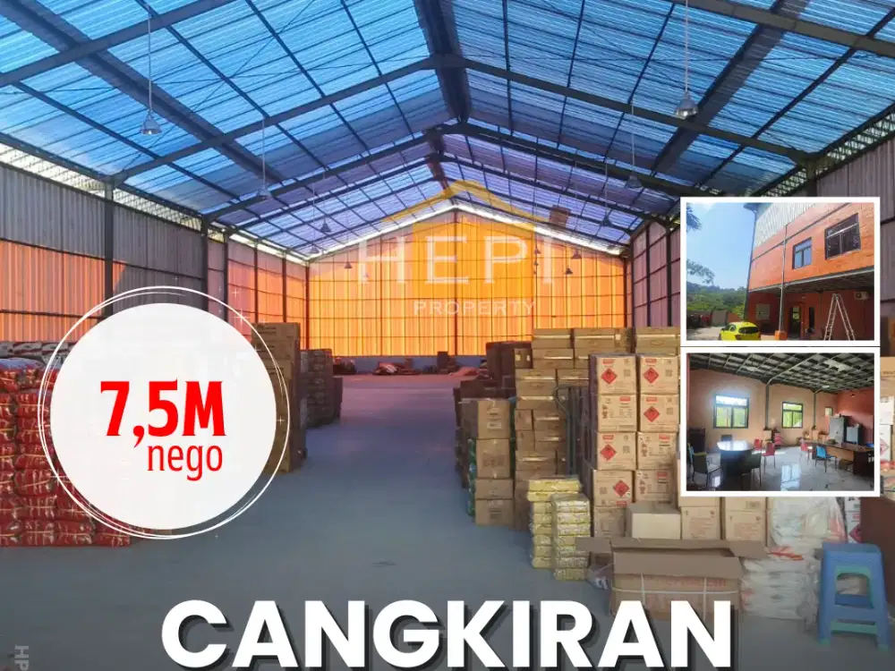 DIJUAL Gudang dan Kantor 2 Lantai Cangkiran Gunungpati Semarang