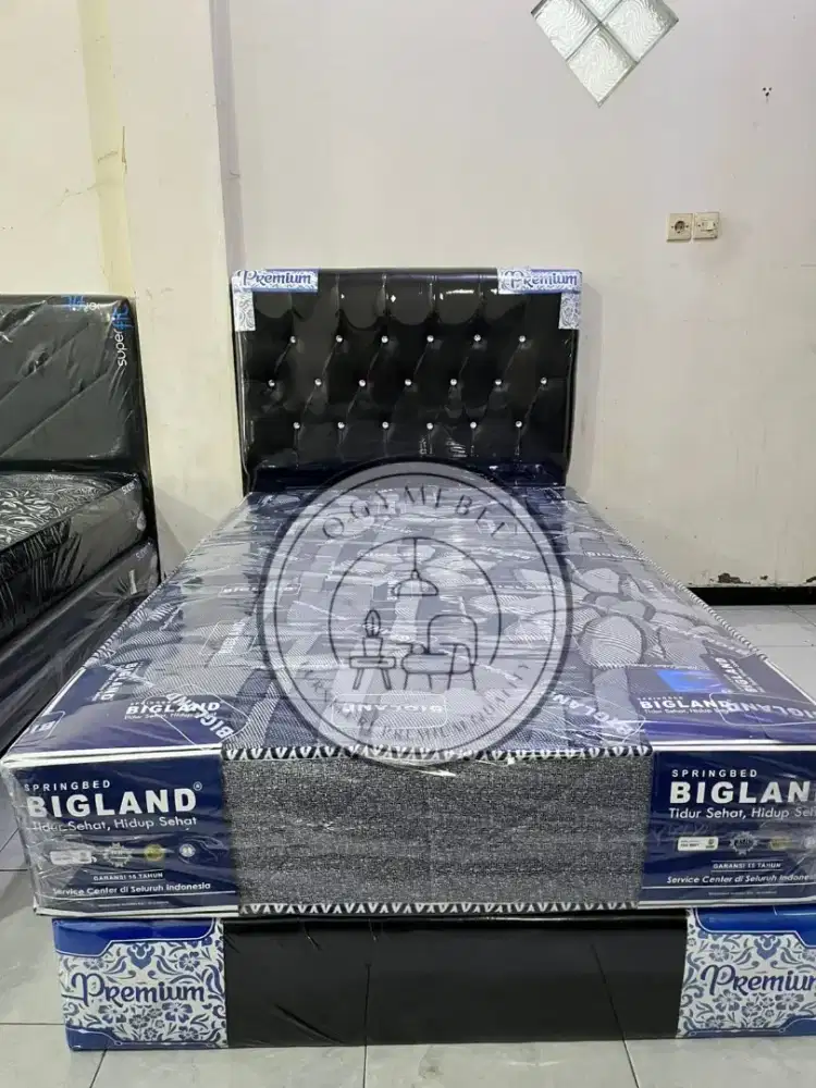 Satu paket spribgbed bigland dan divan 120. Termurah sale