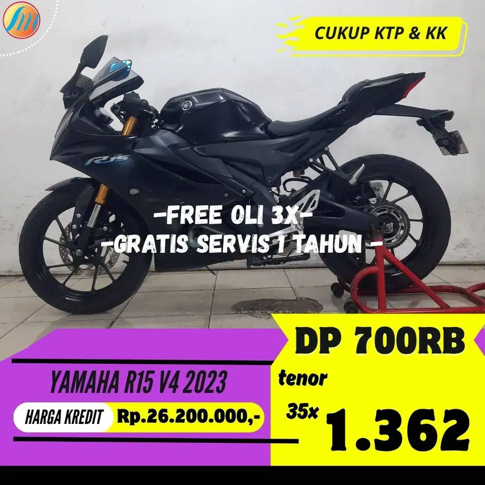YAMAHA R15 V4 2023 SEKEN BISA KREDIT DP 700RIBU ANGSURAN TERJANGKAU