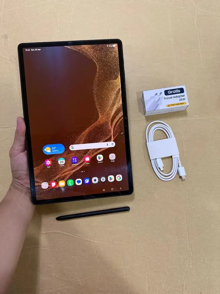 Samsung Galaxy Tab S8 Plus 5G 8/256GB Bekas Pakai Sehat Lengkap No Box