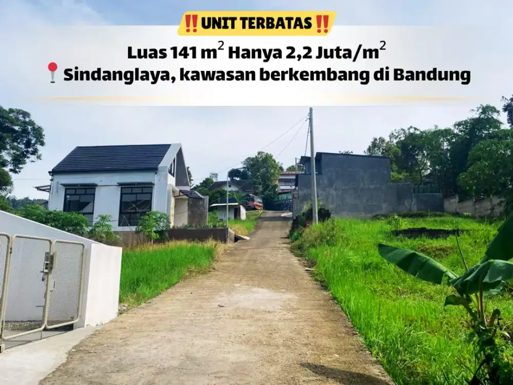 Tanah Siap Bangun Sindanglaya 141 m² – Harga Nego!