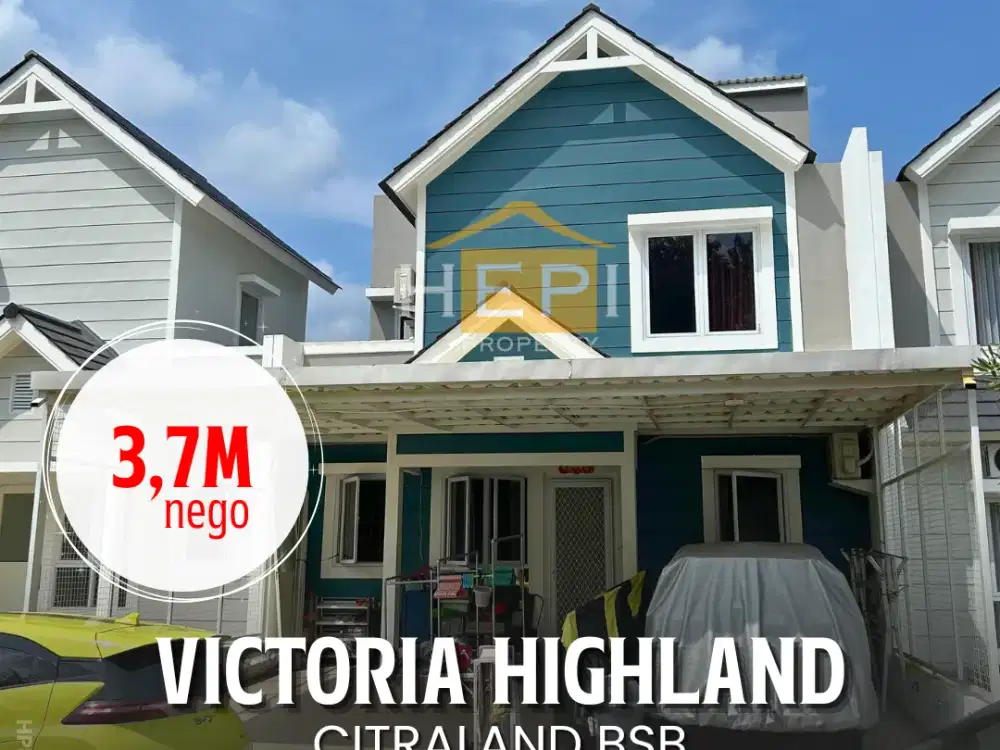 Dijual Rumah Baru 3 Lantai dengan Rooftop di Victoria Highland BSB Semarang